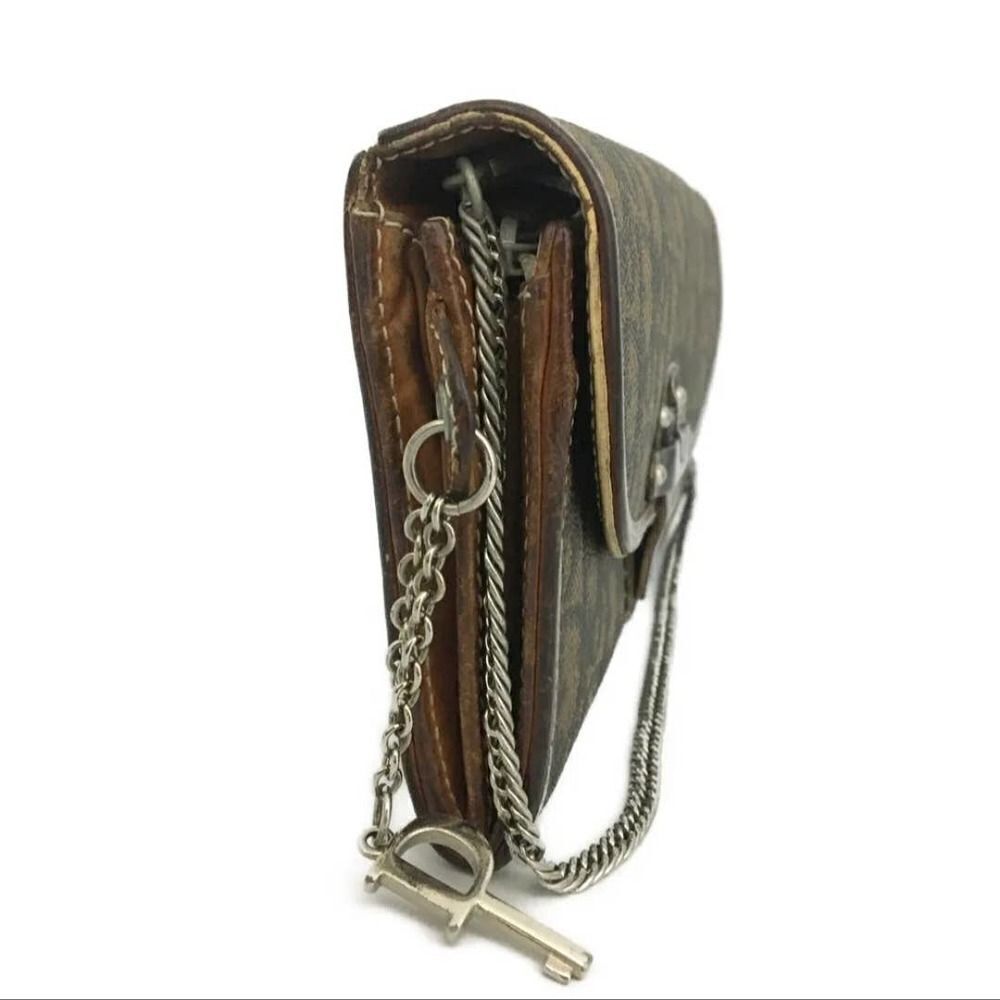 Christian Dior Trotter Canvas Leather Chain Long Bifold Wallet /1A5283 - Picture 5 of 8